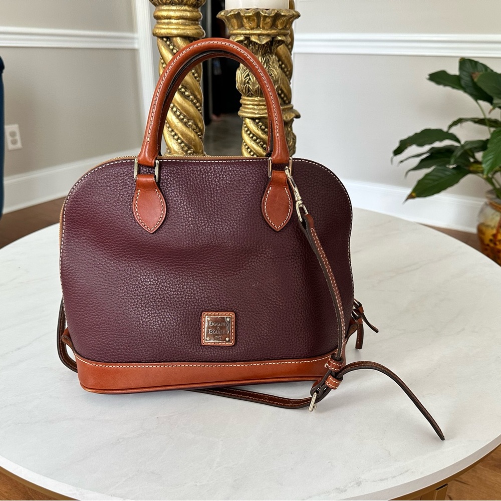 Dooney & Bourke Pebble Grain Zip Satchel